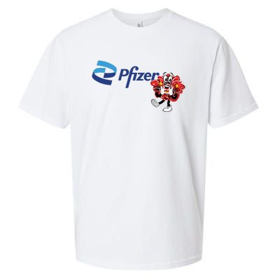 Pfizer Mascot Clotty Sueded Cloud Jersey T-Shirt