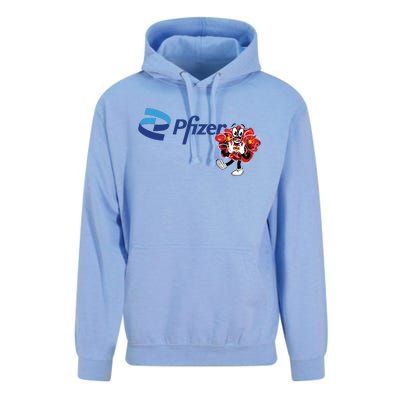 Pfizer Mascot Clotty Unisex Surf Hoodie