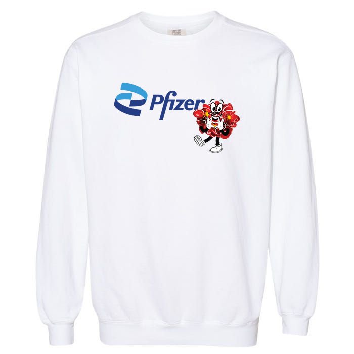 Pfizer Mascot Clotty Garment-Dyed Sweatshirt