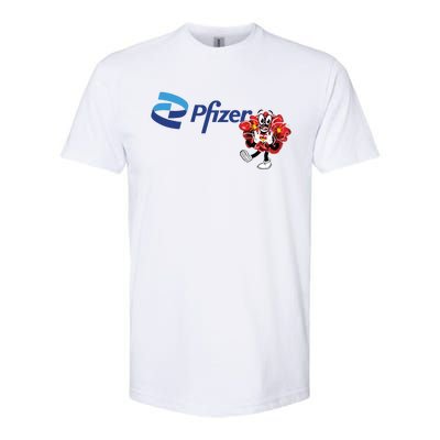 Pfizer Mascot Clotty Softstyle CVC T-Shirt