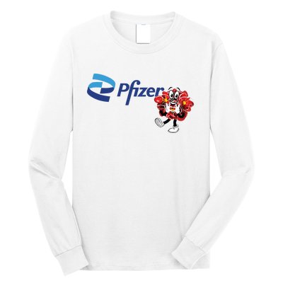 Pfizer Mascot Clotty Long Sleeve Shirt