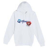 Pfizer Mascot Clotty Premium Pullover Hoodie