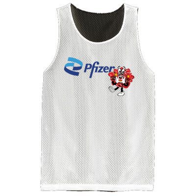 Pfizer Mascot Clotty Mesh Reversible Basketball Jersey Tank