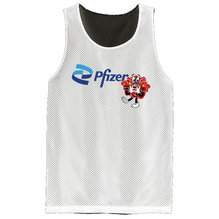 Pfizer Mascot Clotty Mesh Reversible Basketball Jersey Tank