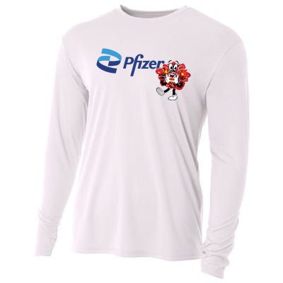 Pfizer Mascot Clotty Cooling Performance Long Sleeve Crew