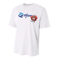 Pfizer Mascot Clotty Performance Sprint T-Shirt