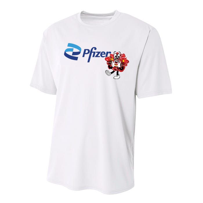 Pfizer Mascot Clotty Performance Sprint T-Shirt