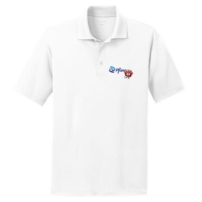 Pfizer Mascot Clotty PosiCharge RacerMesh Polo