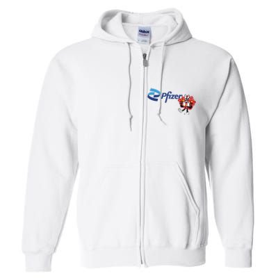 Pfizer Mascot Clotty Full Zip Hoodie