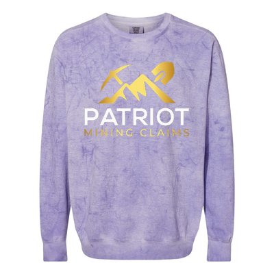 Patriot Mining Claims Colorblast Crewneck Sweatshirt