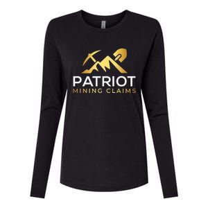 Patriot Mining Claims Womens Cotton Relaxed Long Sleeve T-Shirt