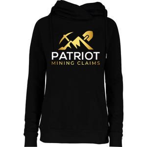 Patriot Mining Claims Womens Funnel Neck Pullover Hood