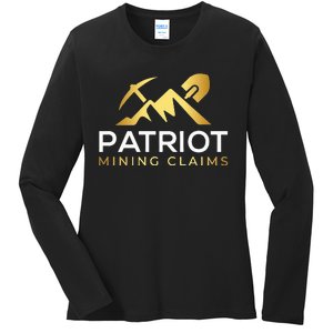 Patriot Mining Claims Ladies Long Sleeve Shirt