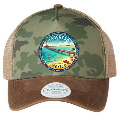 Progresso Mexico Cruise Destination Legacy Tie Dye Trucker Hat