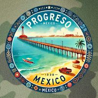 Progresso Mexico Cruise Destination Legacy Tie Dye Trucker Hat