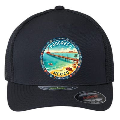 Progresso Mexico Cruise Destination Flexfit Unipanel Trucker Cap