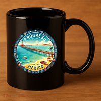 Progresso Mexico Cruise Destination 11oz C Handle Ceramic Mug