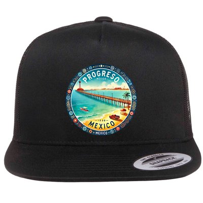 Progresso Mexico Cruise Destination Flatbill Hat