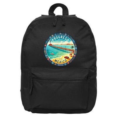 Progresso Mexico Cruise Destination 16 in Basic Backpack
