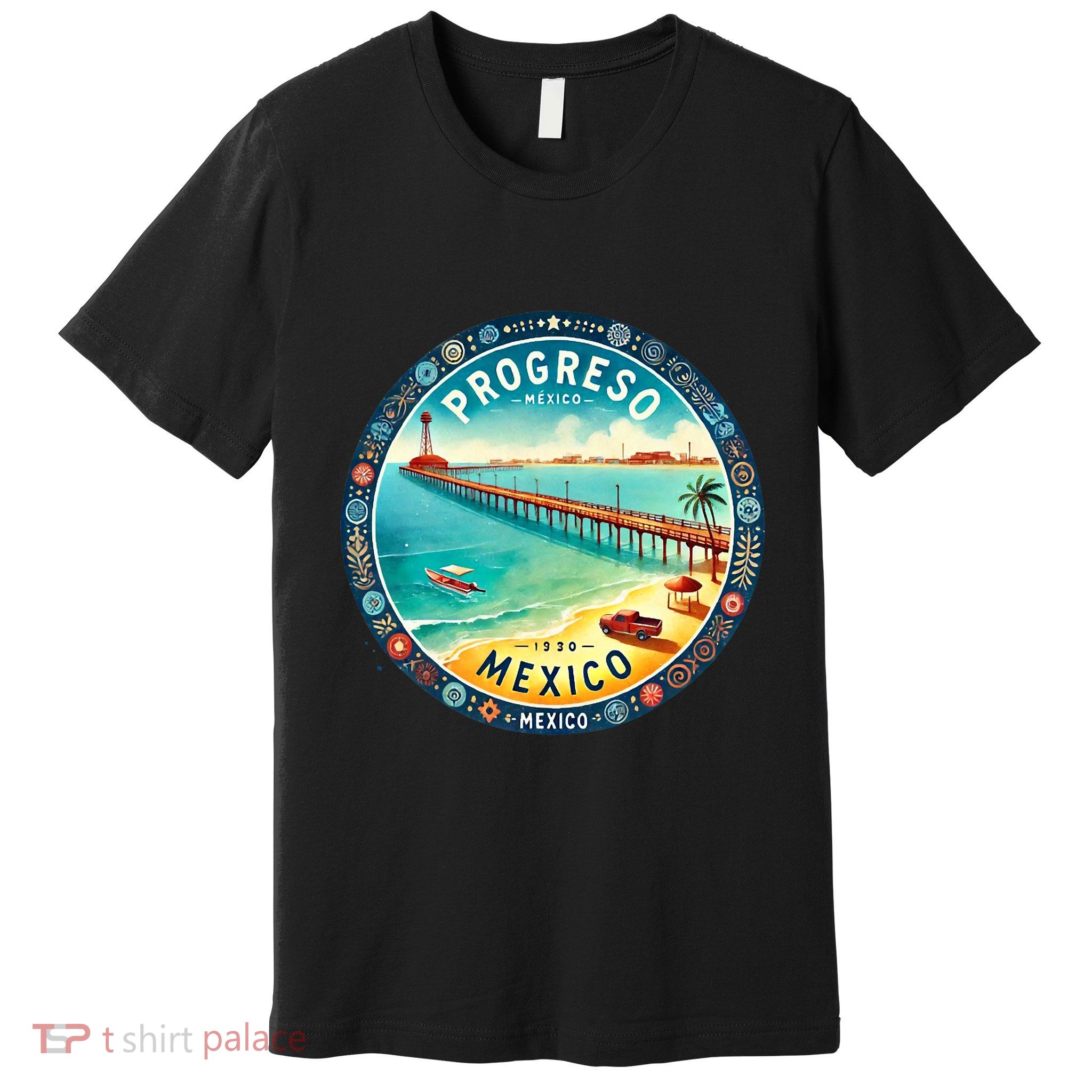 Progresso Mexico Cruise Destination Premium T-Shirt