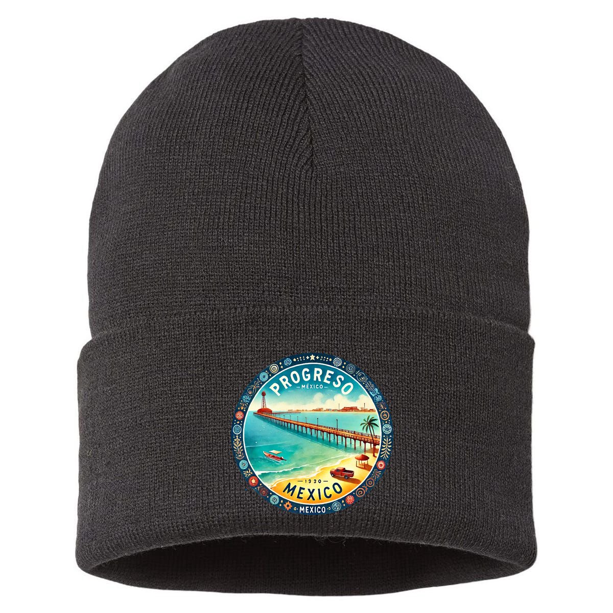 Progresso Mexico Cruise Destination Sustainable Knit Beanie