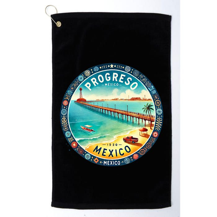 Progresso Mexico Cruise Destination Golf Towel