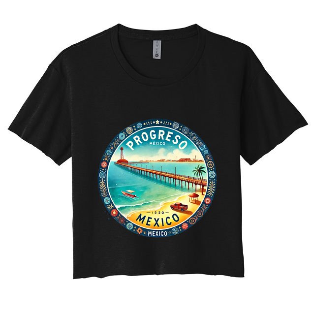 Progresso Mexico Cruise Destination Crop Top