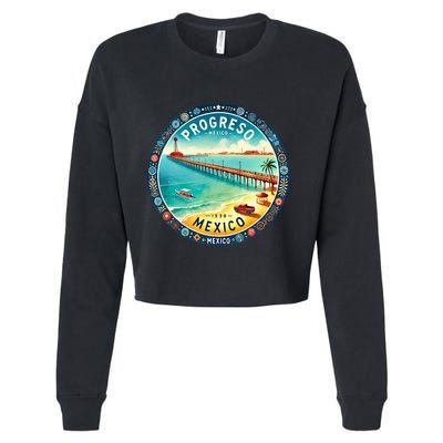 Progresso Mexico Cruise Destination Cropped Pullover Crew