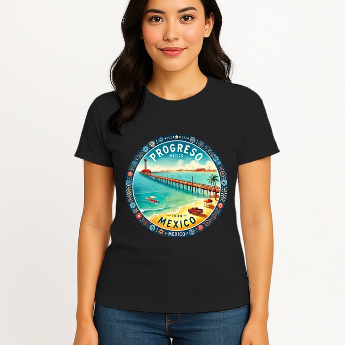 Progresso Mexico Cruise Destination Womens T-Shirt