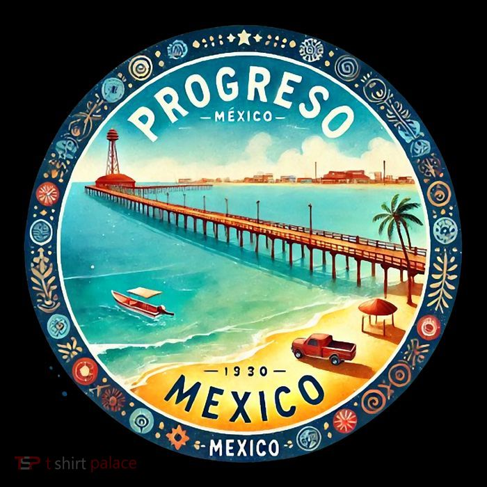 Progresso Mexico Cruise Destination Short Acrylic Beanie