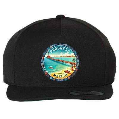 Progresso Mexico Cruise Destination Wool Snapback Cap