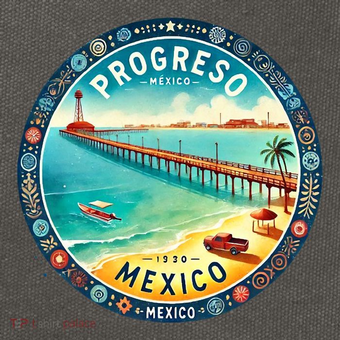 Progresso Mexico Cruise Destination Cotton Canvas Backpack