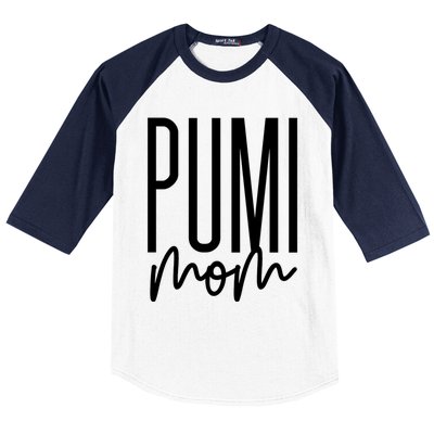 Pumi Mom Cute Pumi Dog Mama I Love My Pumi Gift Baseball Sleeve Shirt