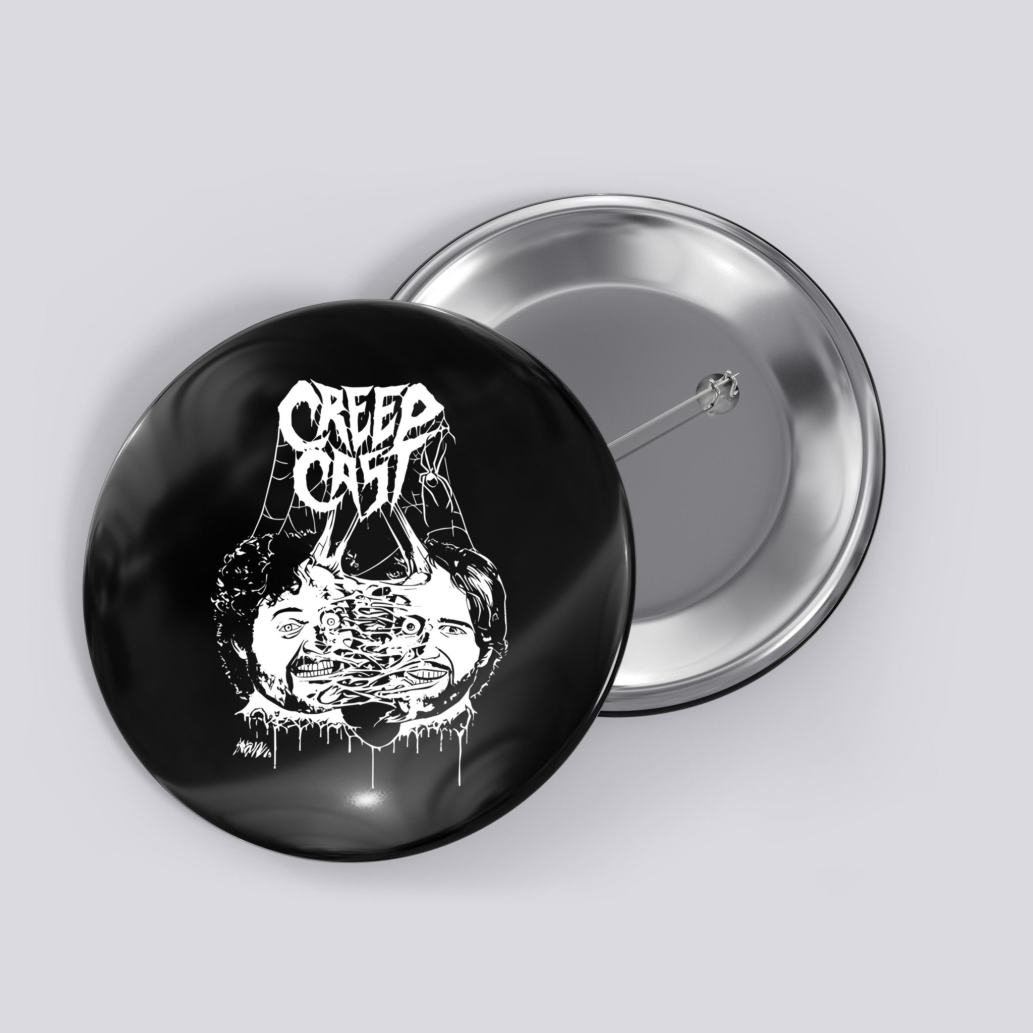 Papa Meat Creep Cast Button