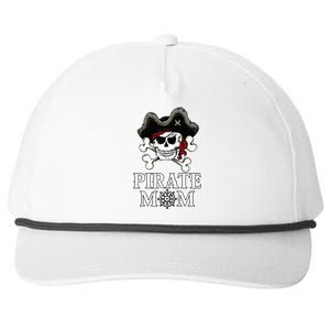 Pirate Mama Costume Jolly Roger Crossbones Snapback Five-Panel Rope Hat