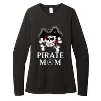 Pirate Mama Costume Jolly Roger Crossbones Womens CVC Long Sleeve Shirt