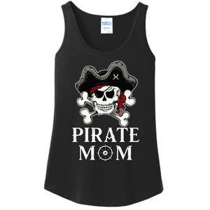 Pirate Mama Costume Jolly Roger Crossbones Ladies Essential Tank