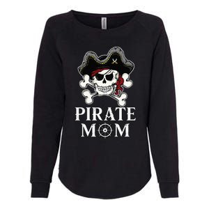 Pirate Mama Costume Jolly Roger Crossbones Womens California Wash Sweatshirt