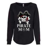 Pirate Mama Costume Jolly Roger Crossbones Womens California Wash Sweatshirt