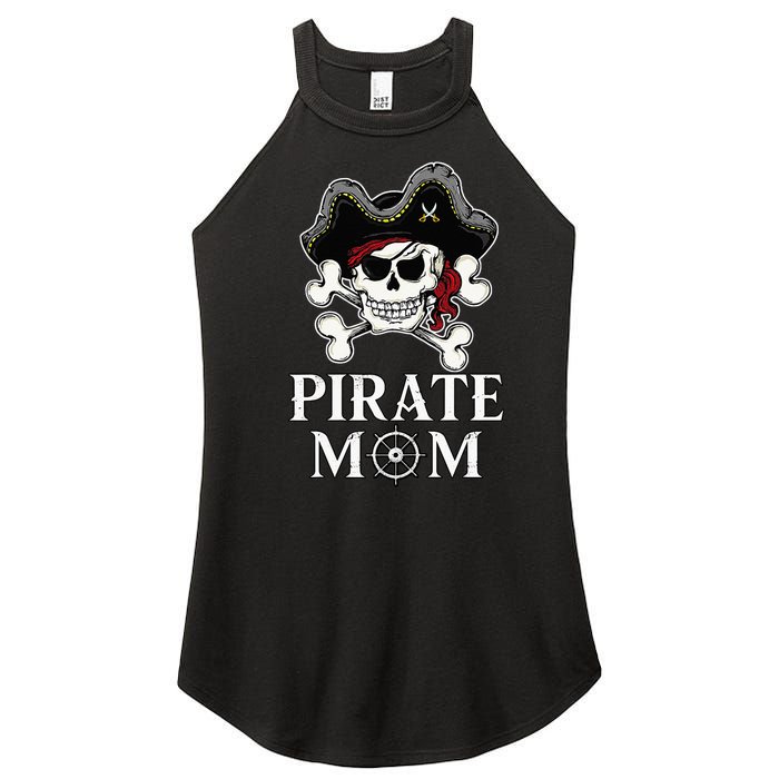 Pirate Mama Costume Jolly Roger Crossbones Women's Perfect Tri Rocker Tank