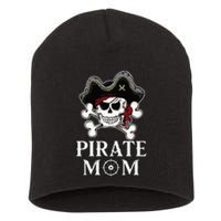 Pirate Mama Costume Jolly Roger Crossbones Short Acrylic Beanie