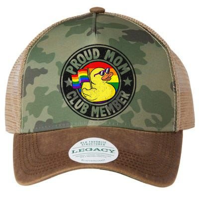 Proud Mom Club Member Rubber Duck Rainbow G.A.Y Legacy Tie Dye Trucker Hat