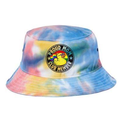 Proud Mom Club Member Rubber Duck Rainbow G.A.Y Tie Dye Newport Bucket Hat