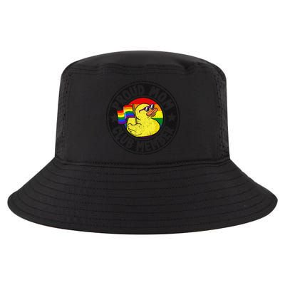 Proud Mom Club Member Rubber Duck Rainbow G.A.Y Cool Comfort Performance Bucket Hat