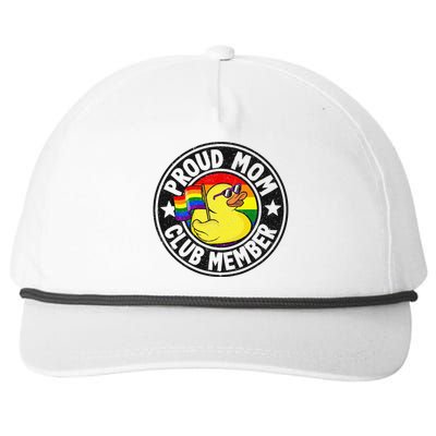 Proud Mom Club Member Rubber Duck Rainbow G.A.Y Snapback Five-Panel Rope Hat