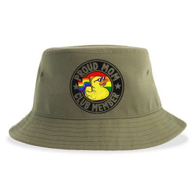 Proud Mom Club Member Rubber Duck Rainbow G.A.Y Sustainable Bucket Hat