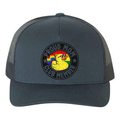 Proud Mom Club Member Rubber Duck Rainbow G.A.Y Yupoong Adult 5-Panel Trucker Hat