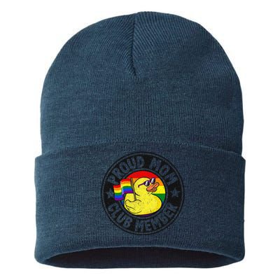 Proud Mom Club Member Rubber Duck Rainbow G.A.Y Sustainable Knit Beanie