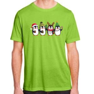 Penguin Merry Christmas Sweatshirt Cute Penguin Xmas Light Adult ChromaSoft Performance T-Shirt