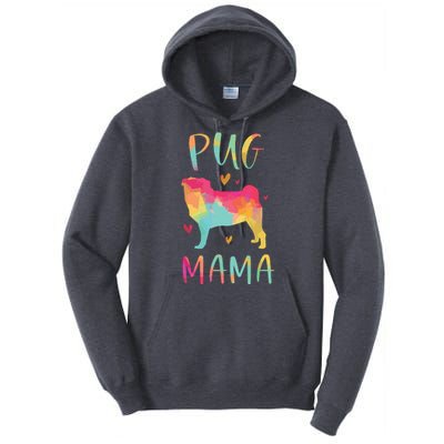 Pug Mama Colorful Pug Gifts Dog Mom Tall Hoodie